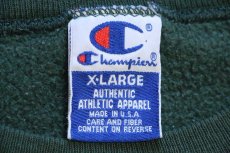 画像5: 90s USA製 Championチャンピオン COLORADO STATE STAFF ひび割れプリント スウェット ペンキ飛び 緑 XL (5)