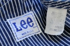 画像6: 70s USA製 Leeリー ペンキ飛び ヒッコリー ストライプ オーバーオール w41 (6)