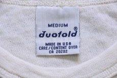 画像5: 90s USA製 duofold 小花柄 総柄 2レイヤー アンダーシャツ ナチュラル M (5)