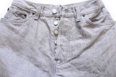 画像4: 80s USA製 Levi'sリーバイス 18501 先染め グレーデニムパンツ 12 (4)