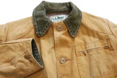 画像3: 80s L.L.Bean ダック地 ハンティングジャケット 茶 34 (3)