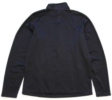 画像2: patagoniaパタゴニア R1 Full-Zip Jacket ワンポイント フルジップ POLARTEC インナーフリースジャケット 黒 M (2)