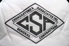 画像5: 80s CSA CORNERSTONE&ASSOCIATES INC. GENERAL CONTRACTORS キャップ ライトグレー (5)