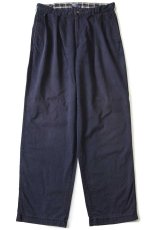 画像2: 90s USA製 ポロ ラルフローレン THE CLASSIC GOLF PANT ツータック コットン チノパン ナス紺 w34 (2)