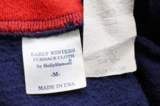 画像4: 80s USA製 EARLY WINTERS FURNACE CLOTH by Helly Hansenヘリーハンセン Furnace Shirt スタンドカラー アンダーシャツ 紺 M (4)