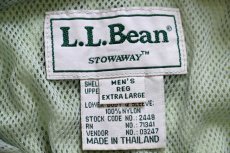 画像4: 90s L.L.Bean STOWAWAY GORE-TEXゴアテックス ナイロン マウンテンパーカー 緑 XL (4)