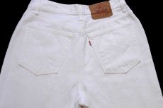 画像5: 90s USA製 Levi'sリーバイス 17501 ホワイト デニムパンツ 13M (5)