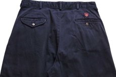 画像5: 90s USA製 ポロ ラルフローレン THE CLASSIC GOLF PANT ツータック コットン チノパン ナス紺 w34 (5)