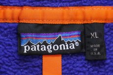 画像4: 80s USA製 patagoniaパタゴニア フリース スナップT 青紫 XL (4)