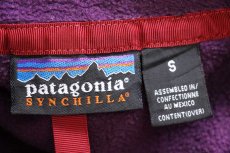 画像4: 90s メキシコ製 patagoniaパタゴニア シンチラ フリース スナップT 紫 S (4)