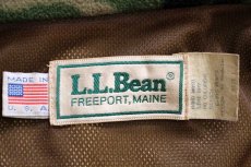 画像4: 90s USA製 L.L.Bean ウッドランドカモ GORE-TEXゴアテックス フリースジャケット L (4)