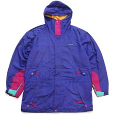 画像1: 90s patagoniaパタゴニア Storm Jacket ストームジャケット マルチカラー ナイロンパーカー (1)