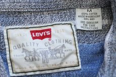 画像4: 90s Levi'sリーバイス オンブレチェック コットンシャツ ペンキ飛び M (4)