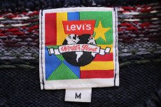 画像4: 90s USA製 Levi'sリーバイス フェアアイル柄 コットン×アクリルニット セーター M (4)