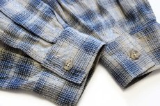 画像7: 90s Levi'sリーバイス 織り柄入り チェック コットンシャツ L (7)