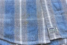 画像5: 90s Levi'sリーバイス オンブレチェック コットンシャツ ペンキ飛び M (5)