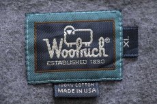 画像4: 90s USA製 Woolrichウールリッチ クレイジーパターン ボタンダウン コットン シャモアクロスシャツ XL (4)