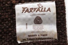 画像4: イタリア製 FARFALLA ウール ブランケット ダッフルコート 焦げ茶 (4)