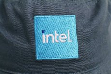 画像5: intel ロゴ刺繍 コットン バケットハット グレー (5)