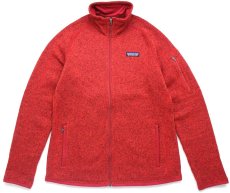 画像1: patagoniaパタゴニア ベターセーター フリースジャケット レッド×ブラック ミックス M (1)