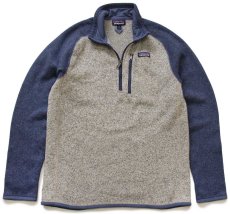 画像1: patagoniaパタゴニア ベターセーター ツートン ハーフジップ プルオーバー フリース BSDO M (1)