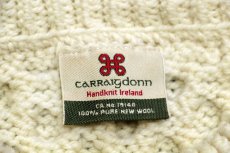 画像4: アイルランド製 CaRRaigdonn ケーブル編み ウール ハンドニット セーター ナチュラル L★フィッシャーマン (4)