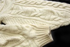 画像6: 英国製 Celtic Woollens ケーブル編み ウールニット セーター ナチュラル★フィッシャーマン (6)