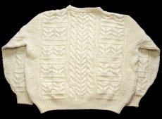 画像2: 英国製 Celtic Woollens ケーブル編み ウールニット セーター ナチュラル★フィッシャーマン (2)