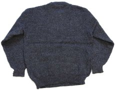 画像2: 英国製 Cottage Knitwear ケーブル編み ウールニット セーター チャコールグレー L★フィッシャーマン (2)