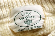 画像4: 英国製 Celtic Woollens ケーブル編み ウールニット セーター ナチュラル★フィッシャーマン (4)