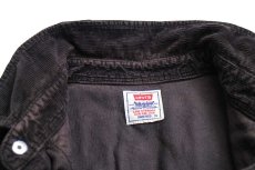 画像7: 90s Levi'sリーバイス コットン コーデュロイ ウエスタンシャツ 焦げ茶 XL★ユーロ (7)