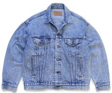 画像1: 80s USA製 Levi'sリーバイス 70507 ケミカルウォッシュ デニムジャケット 4ポケット M★アシッド (1)