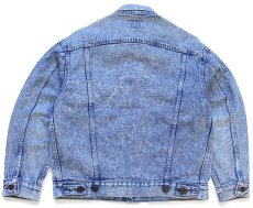 画像2: 80s USA製 Levi'sリーバイス 70507 ケミカルウォッシュ デニムジャケット 4ポケット M★アシッド (2)