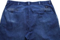 画像5: 00s DOCKERSドッカーズ ツータック デニム トラウザーズ ヒゲ w42★Levi'sリーバイス (5)