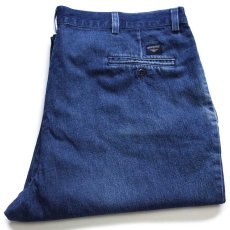 画像1: 00s DOCKERSドッカーズ ツータック デニム トラウザーズ ヒゲ w42★Levi'sリーバイス (1)