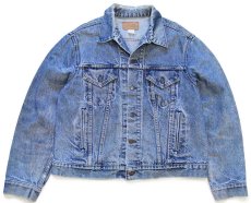 画像1: 80s USA製 Levi'sリーバイス ダメージ デニムジャケット 4ポケット 46 (1)