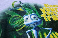 画像4: 90s USA製 DISNEYディズニー PIXAR a bug's life Flik バグズライフ フリック スウェット 杢ライトグレー M (4)