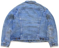 画像2: 80s USA製 Levi'sリーバイス ダメージ デニムジャケット 4ポケット 46 (2)