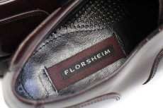 画像6: FLORSHEIM フローシャイム ストレートチップ レザーシューズ バーガンディ 10.5D★革靴 (6)