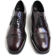 画像1: FLORSHEIM フローシャイム ストレートチップ レザーシューズ バーガンディ 10.5D★革靴 (1)