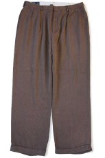 画像2: 90s ポロ ラルフローレン SIENA PANT ツータック スラックス コットンパンツ w38 L32 (2)