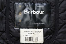 画像4: 00s ルーマニア製 Barbourバブアー D373 ESKDALE JACKET キルティングジャケット 黒 M (4)