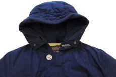 画像3: WOOLRICH JOHN RICH&BROS ウールリッチ アークティックパーカー ダウンコート 紺 S★B-9タイプ (3)