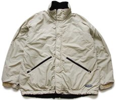 画像1: 00s patagoniaパタゴニア Fusion Jacket パイル フリースライナー ナイロン フュージョンジャケット ベージュ L (1)