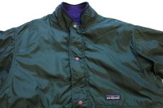 画像8: 90s USA製 patagoniaパタゴニア グリセード リバーシブル ナイロン×フリースジャケット 紫×深緑 S★雪なしタグ (8)