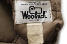 画像4: 70s Woolrichウールリッチ キルティング ナイロン インナー ダウンジャケット ブラウンベージュ L (4)