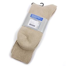 画像2: デッドストック★USA製 Dr.Allay DIABETIC SOCK 無地 ストレッチ コットン ソックス ベージュ 10-13★靴下 (2)