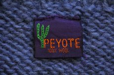 画像5: PEYOTE フラワー 花柄 ロールネック ウール ハンドニット セーター★エクアドル (5)