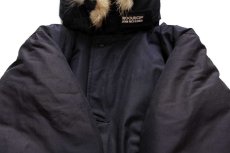 画像7: 00s USA製 WOOLRICH JOHN RICH&BROS ウールリッチ コヨーテファー アークティックパーカー ダウンコート 黒 S★B-9タイプ (7)