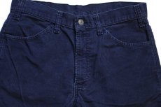 画像4: 80s Levi'sリーバイス 519 コーデュロイパンツ 紺 w31 L32 (4)